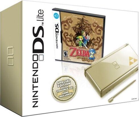 Nintendo DS Lite Gold with Legend of Zelda: Phantom Hourglass (NDS Bundle) (Renewed) in Saudi Arabia