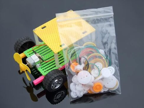 Fielect 64 Type Plastic Gears Kit Plastic Gears Plastic Crown Gear Single Double Reduction Gear Worm Gear for DC Motor DIY Model Toys 1Pcs in Saudi Arabia