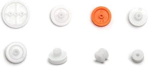 Fielect 64 Type Plastic Gears Kit Plastic Gears Plastic Crown Gear Single Double Reduction Gear Worm Gear for DC Motor DIY Model Toys 1Pcs in Saudi Arabia