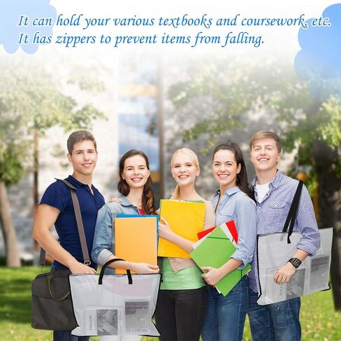 Aliceset 12 قطعة حقيبة فنية مقاس 19 × 25 و24 × 36 حافظة فنية للأطفال منظم مستلزمات الفنان مع مقبض بسحاب حقيبة تخزين للأعمال الفنية والملصق والرسم والرسم in Kuwait