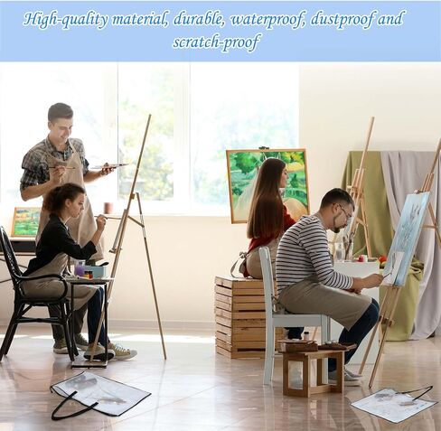 Aliceset 12 قطعة حقيبة فنية مقاس 19 × 25 و24 × 36 حافظة فنية للأطفال منظم مستلزمات الفنان مع مقبض بسحاب حقيبة تخزين للأعمال الفنية والملصق والرسم والرسم in Kuwait