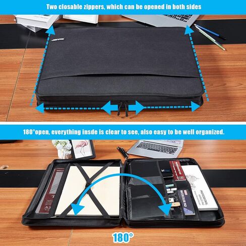 حقيبة محفظة فنية من IMAGE، مقاس 24 * 18 بوصة، حقيبة تخزين فنية سوداء، حقيبة لوحة رسم مقاومة للماء مع حزام كتف وإبزيم مخفي للأعمال الفنية والرسم والرسم in Kuwait