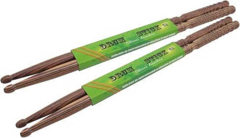 CashBeat 2-Pair 5A Drum Sticks, Spiral Grip Heavy Bamboo Drumsticks for Drums, Sturdy, Non-Slip & Eco-Friendly Percussion Accessories in Saudi Arabia