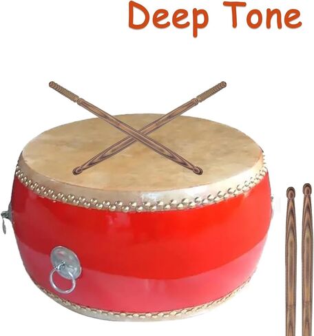 CashBeat 2-Pair 5A Drum Sticks, Spiral Grip Heavy Bamboo Drumsticks for Drums, Sturdy, Non-Slip & Eco-Friendly Percussion Accessories in Saudi Arabia