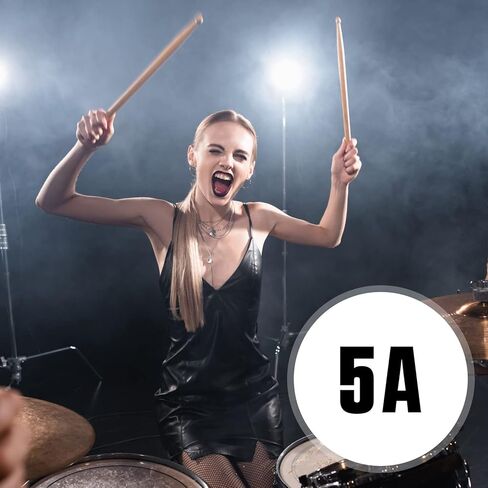 30 زوجًا من أعواد الطبل من Fiada، أعواد طبلة كبيرة من خشب القيقب 5A، أعواد طبلة خشب القيقب الكلاسيكية، أعواد إيقاع للبالغين والأطفال، ملحقات طبلة الطبول in Kuwait