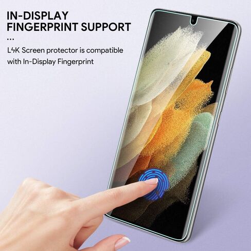[2+3 Pack] LϟK Designed for Samsung Galaxy S21 5G (Not for S21 Plus), 2 Pack Tempered Glass Screen Protector + 3 Pack Camera Lens Protector, Case Friendly, Installation Tray -Gray in Saudi Arabia