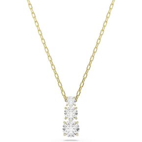 Swarovski Stilla Attract pendant, Round cut, White, Gold-tone plated in Kuwait