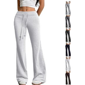 سراويل اليوغا واسعة الساق للنساء فضفاضة عالية الخصر متوهج Sweatpants الصالة الرياضية تجريب رياضي مضيئة السراويل العصرية الخريف Y2k الملابس in Kuwait