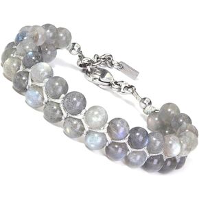 Valentines Day Gifts for Her Real Crystal Bracelet for Women, Unique Handmade Bracelet Gift for Girlfriend, HASKARE Premium Gemstone Birthstone Beads Bracelet Gifts for Mom from Daughter Birthday Gift in Kuwait