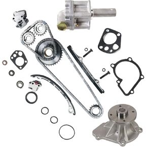 MPLUS KA24DE Timing Chain Kit Water Pump Oil Pump, Compatible with 1998-2004 Nissan Frontier 2.4L, 2001-2004 Nissan Xterra 2.4L, 9-4180SA in Saudi Arabia