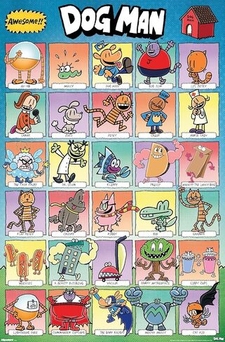 Trends International Dog Man - Grid Wall Poster, 34L x 22.4W, Unframed Version in Saudi Arabia