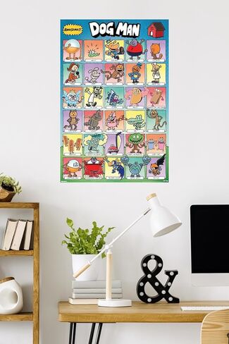 Trends International Dog Man - Grid Wall Poster, 34L x 22.4W, Unframed Version in Saudi Arabia