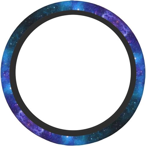 Abstract Blue Outer Space Galaxy Star Car Steering Wheel Cover,Non-Slip Elastic Neoprene-Sweat Car Accessories,Universal 15 Inch Fit Auto, Vans Trucks,Suvs, Truck in Kuwait