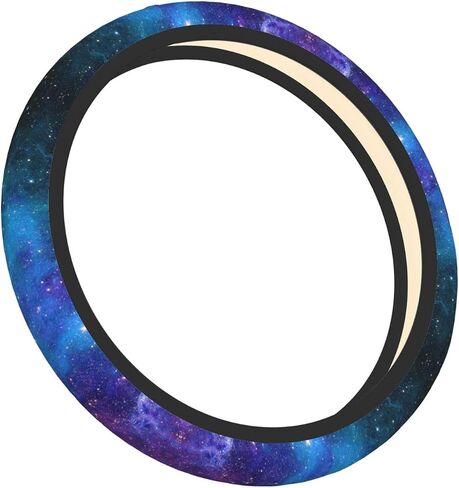 Abstract Blue Outer Space Galaxy Star Car Steering Wheel Cover,Non-Slip Elastic Neoprene-Sweat Car Accessories,Universal 15 Inch Fit Auto, Vans Trucks,Suvs, Truck in Kuwait