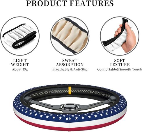 Abstract Blue Outer Space Galaxy Star Car Steering Wheel Cover,Non-Slip Elastic Neoprene-Sweat Car Accessories,Universal 15 Inch Fit Auto, Vans Trucks,Suvs, Truck in Saudi Arabia