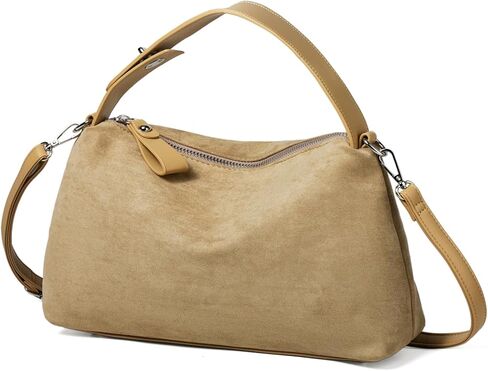 2024 Trendy Faux Suede Pillow Bag Retro Shoulder Bag Fall Winter Versatile Commuter Crossbody Tote Matte Underarm Bag in Kuwait