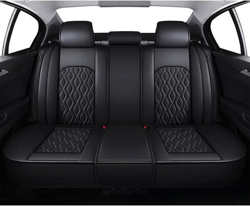 غطاء مقعد سيارة قابل للتنفس 5 قطع مناسب خصيصًا لسيارة VW Volkswagen Jetta 2007-2025 واقيات مقاعد مقاومة للتآكل وطاردة للبقع من جلد نابا (رمادي، مقعدان أماميان) in Kuwait