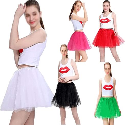 Girl's Kids Classic Elastic 3 Layered Tulle Tutu Skirt in Saudi Arabia