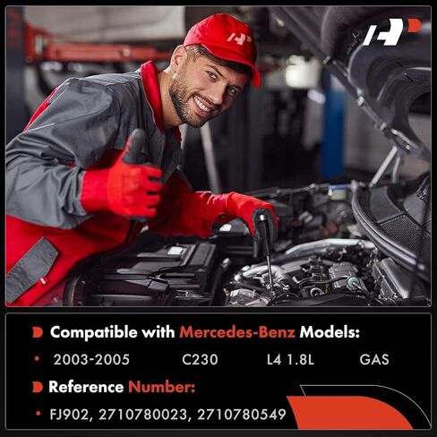 A-Premium Fuel Injectors Set of 4 Compatible with Mercedes-Benz W203 Series C230 2003 2004 2005, 1.8L, GAS, Replace# 2710780023, 2710780549 in Saudi Arabia