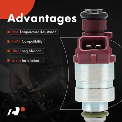 A-Premium Fuel Injectors Set of 4 Compatible with Mercedes-Benz W203 Series C230 2003 2004 2005, 1.8L, GAS, Replace# 2710780023, 2710780549 in Saudi Arabia