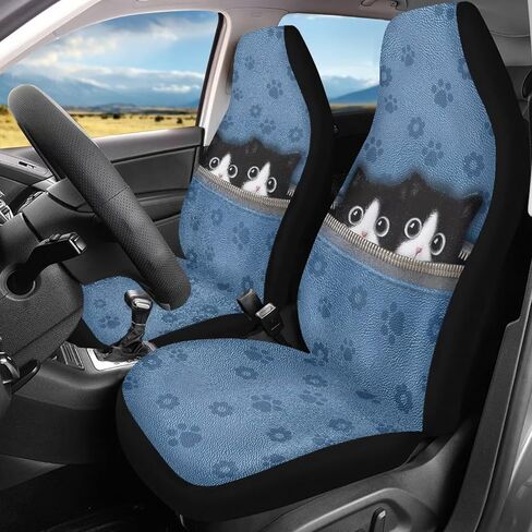 Poceacles Camo Car Seat Covers Full Set Universal Fit Car Pink Forest Hunting Camouflage Automotive Front Seat Cover Set of 2 High Back Bucket Seat Protector for Car, SUV, Truck or Van in Kuwait