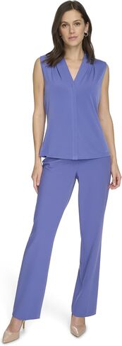 Calvin Klein Womens Sleeveless V-Neck Blouse in Saudi Arabia