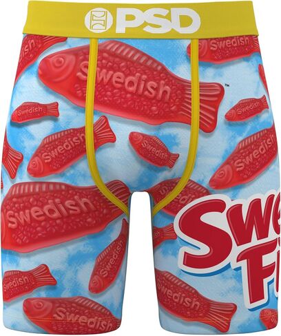 PSD Men's Swedish Fish Boxer Brief, Multi, M in Saudi Arabia