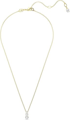 Swarovski Stilla Attract pendant, Round cut, White, Gold-tone plated in Saudi Arabia