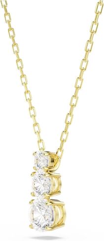 Swarovski Stilla Attract pendant, Round cut, White, Gold-tone plated in Saudi Arabia