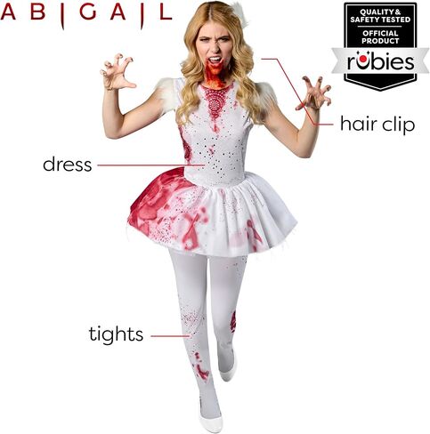 Rubies Womens Abigail Costume Dress With Tights and Headpiece in Saudi Arabia