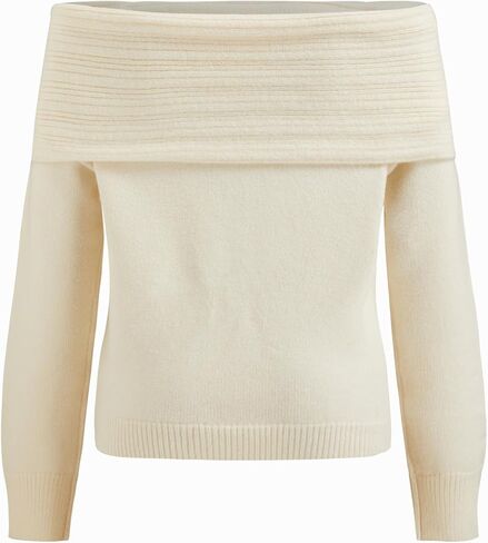 CIDER Off Shoulder Knit Sweater Women's Casual Going Out Pullover Sweater in Saudi Arabia