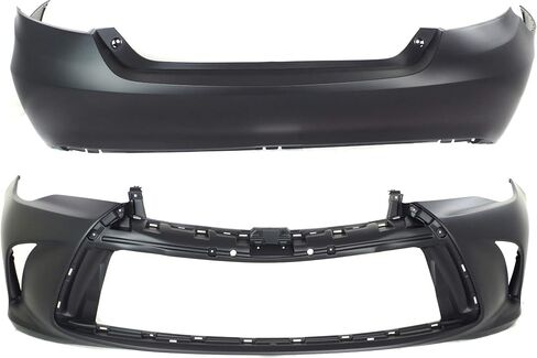 Garage-Pro Front Bumper Cover, Rear Bumper Cover Set For Toyota Camry 2015-2017, Primed Front and Rear in Saudi Arabia
