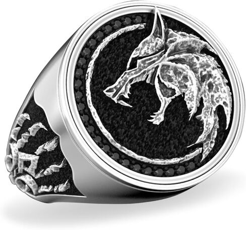 خاتم WOVTE للرجال من الفايكنج فالكنوت، حلقات نورس من الفولاذ التيتانيوم للرجال هدايا مجوهرات قوطية عتيقة، مقاس 10 in Kuwait