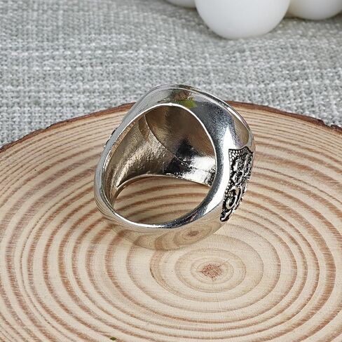 خاتم WOVTE للرجال من الفايكنج فالكنوت، حلقات نورس من الفولاذ التيتانيوم للرجال هدايا مجوهرات قوطية عتيقة، مقاس 10 in Kuwait