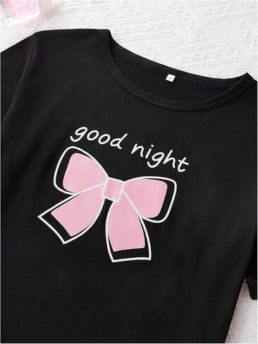 WDIRARA Women's 3 Piece Plaid Heart Print Pajama Set Short Sleeve Tee Lounge Shorts and Pants Sleepwear in Saudi Arabia
