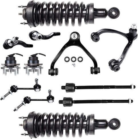 Front Complete Strut Suspension Kit with Wheel Hub Fit for 2006-2011 for Lincoln Town Car 4.6L 2006-2011 for Mercury Grand Marquis 4.6L 171346 513230 K80040 K80038 K80140 EV455 ES3694 ES3693-12pcs in Saudi Arabia