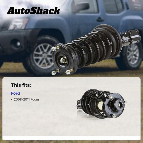 AutoShack Front Right Complete Strut & Coil Spring | Replacement for 2008-2011 Ford Focus | 1-PC in Saudi Arabia