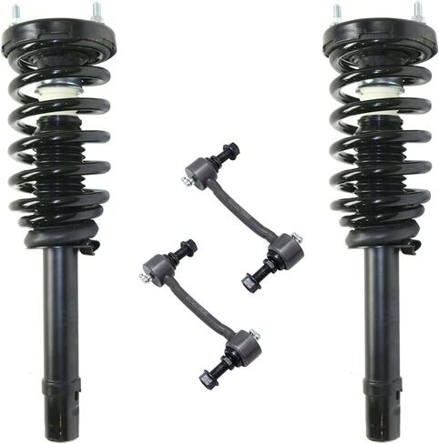 Detroit Axle - Front Struts Sway Bars for 2006-2010 Hyundai Sonata 2006-2011 Azera Complete 2 Struts with Coil Spring 2 Sway Bar Links 2006 2007 2008 2009 2010 Replacement Ready Struts Shocks Assembly in Saudi Arabia