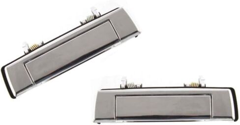 KarParts360 لمازدا B2600/B2200 1990 1991 1992 1993 مقابض الأبواب الخارجية للسائق والراكب الجانبي زوج أمامي كروم مستبعد ثقب المفتاح | استبدال MA1311106، MA1310106 | UB4059410، UB4058410 in Saudi Arabia