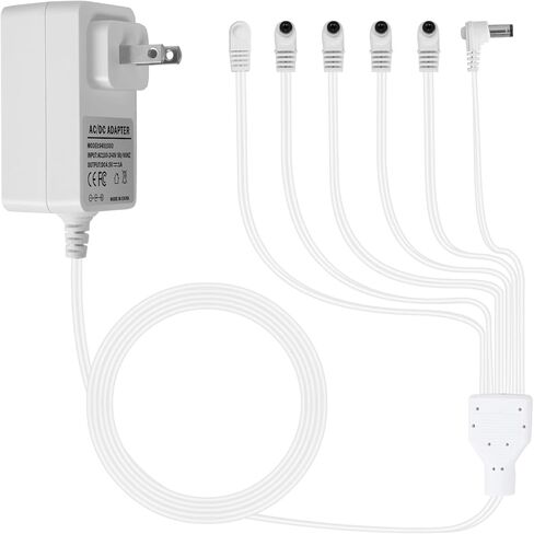 White 4.5V Power Adapter, Compatible with Lemax Lighting Accessories and Christmas Micro Lighting Building Decorations. Suitable for Part Number: 74707 74295 74274 94563 94565 94566 94527 in Kuwait