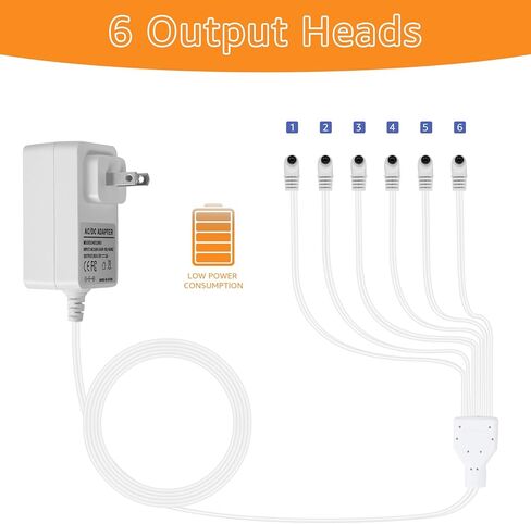 White 4.5V Power Adapter, Compatible with Lemax Lighting Accessories and Christmas Micro Lighting Building Decorations. Suitable for Part Number: 74707 74295 74274 94563 94565 94566 94527 in Kuwait