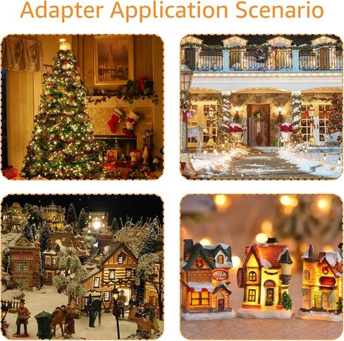 White 4.5V Power Adapter, Compatible with Lemax Lighting Accessories and Christmas Micro Lighting Building Decorations. Suitable for Part Number: 74707 74295 74274 94563 94565 94566 94527 in Kuwait