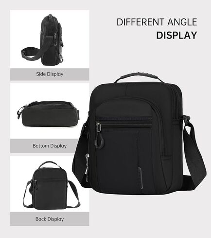 Men's Oxford Canvas Shoulder Bag Stylish Trendy and Minimalist with Multiple Compartments for Handheld Convenience in Saudi Arabia