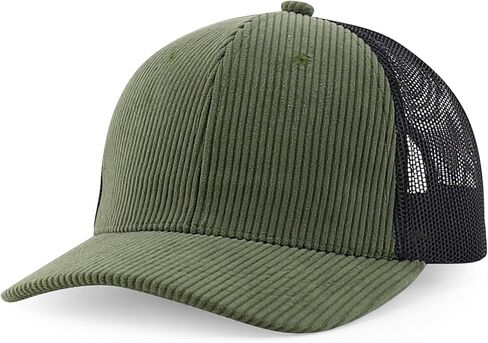 Trendy Apparel Shop 6 Panel Corduroy Trucker Snapback Baseball Cap in Saudi Arabia
