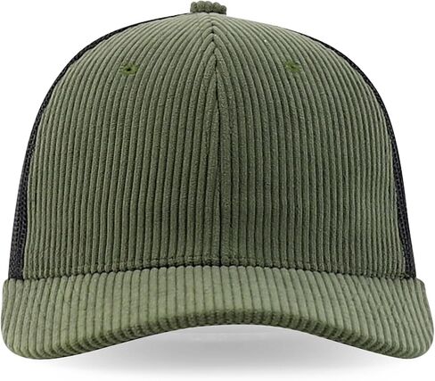 Trendy Apparel Shop 6 Panel Corduroy Trucker Snapback Baseball Cap in Saudi Arabia