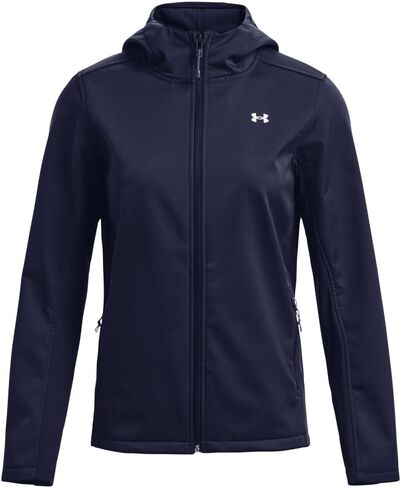 Under Armour Women's ColdGear Infrared Shield Hooded 2.0 Soft Shell, (002) Black / / White, 3X-Large in Saudi Arabia