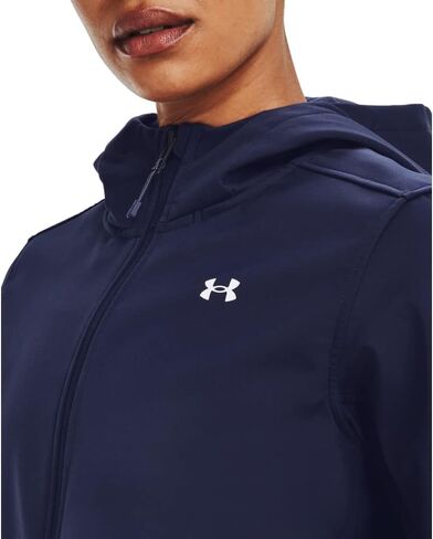 Under Armour Women's ColdGear Infrared Shield Hooded 2.0 Soft Shell, (002) Black / / White, 3X-Large in Saudi Arabia