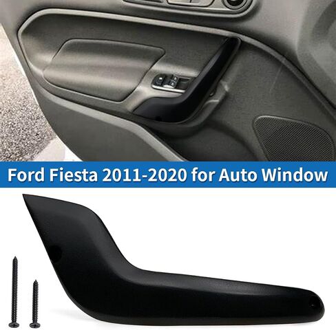 Interior Pull Door Handle Compatible with Ford Fiesta 2011-2019 Interior Door Trim Panel with Power Windows Left Driver's Side in Saudi Arabia