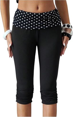 شورت نسائي من Verdusa منقط ومطوي بطول الركبة in Kuwait