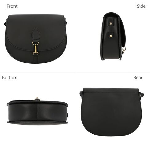 حقيبة يد من الجلد الطبيعي من Gusti - محفظة جلدية من Wiebke للنساء، حقيبة كتف تمر بالجسم مع حزام قابل للتعديل، إغلاق آمن in Kuwait